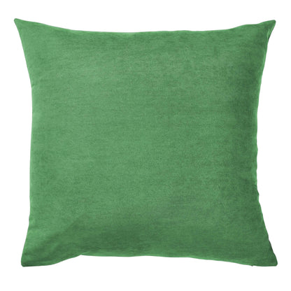 Green pillow on a white background