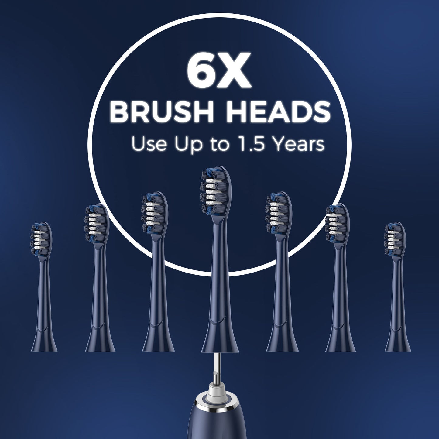 Electric Toothbrush for Adults - Rechargeable Electric Toothbrushes with Brush Heads &amp; Holder, Travel Case, Power Electric Toothbrush with Holder，3 Hours Charge for 120 Days - Home Fusion