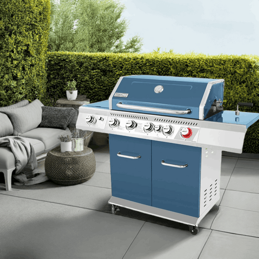 Royal Gourmet GA5403B 5-Burner BBQ Cabinet Style Propane Gas Grill with Rotisserie Kit - Home Fusion