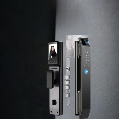 3D Face Recognition Unlock Digital Door Lock With Camera FIngerprint Password Unlock Keyless Electronic Door Lock Home Fusion