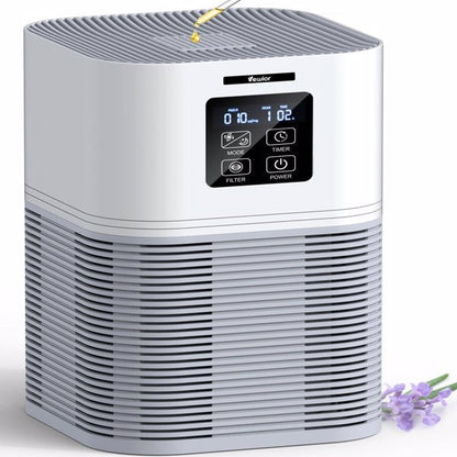 2 in 1 Air Purifier for Home Allergies Pets Hair Odor Eliminators, Aromatherapy diffuser and Auto Mode, Quiet Air Cleaner - Home Fusion