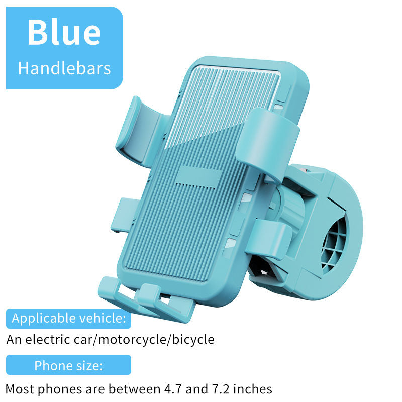 Electric bike mobile phone holder, motorcycle bicycle holder, rider mobile phone, car mounted battery car, shock-absorbing mobile phone holder - Home Fusion