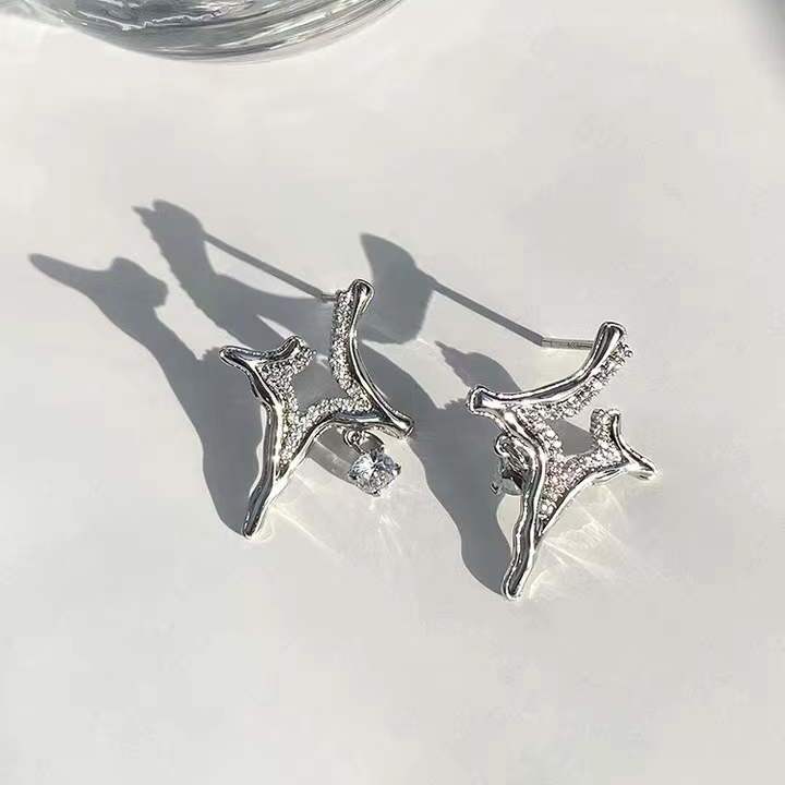 Asterism Rhinestone Earrings - Home Fusion