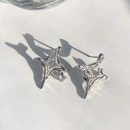 Asterism Rhinestone Earrings - Home Fusion