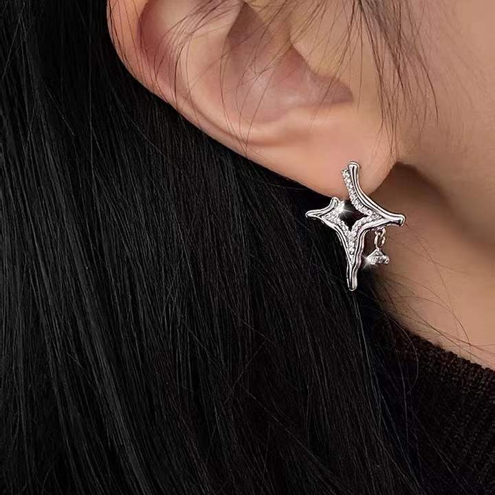 Asterism Rhinestone Earrings - Home Fusion