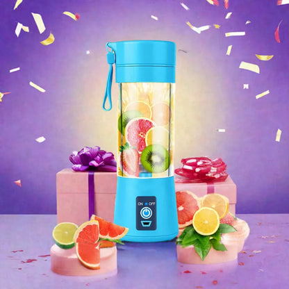 USB rechargeable portable blender with 2-blade cutter for smoothies, juices and travel use