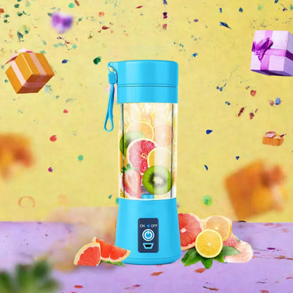 USB rechargeable portable blender with 2-blade cutter for smoothies, juices and travel use