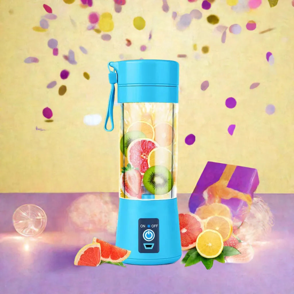 USB rechargeable portable blender with 2-blade cutter for smoothies, juices and travel use