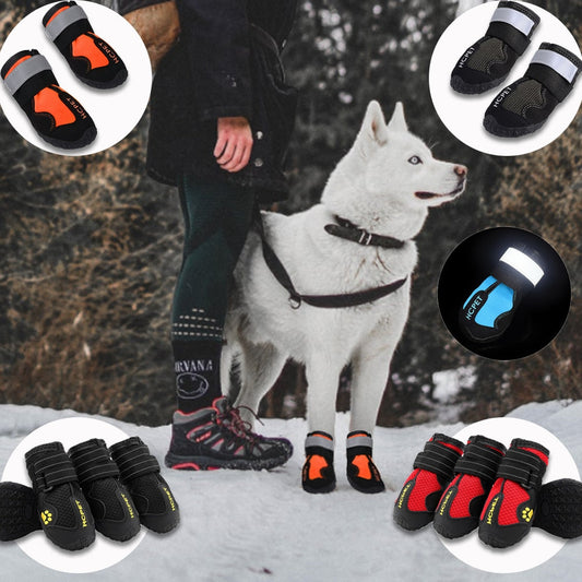 Waterproof Reflective Dog Boots Home Fusion