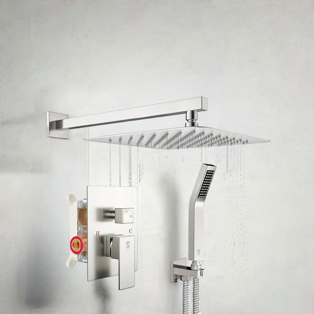 wall mounted shower head bathroom shower - Home Fusion