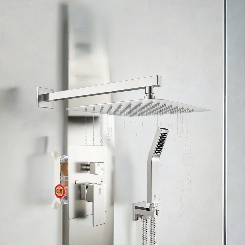 wall mounted shower head bathroom shower - Home Fusion