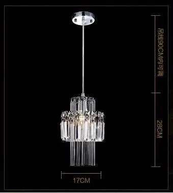 Creative Crystal Led Chandelier Light Indoor Plafon Lustre Pendant Ceiling Lamp In The Kitchen Home Decor Hanging Lamp Luminaire - Home Fusion