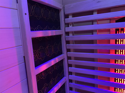 Smartmak 1-Person Infrared Sauna Room – Indoor Colorful Light Sauna.