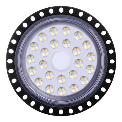100-500W Ultraslim UFO LED High Bay Light 110V Garage Shop Lights IP65 Commercial Lighting USA Warehouse Led High Bay Lamp - Home Fusion