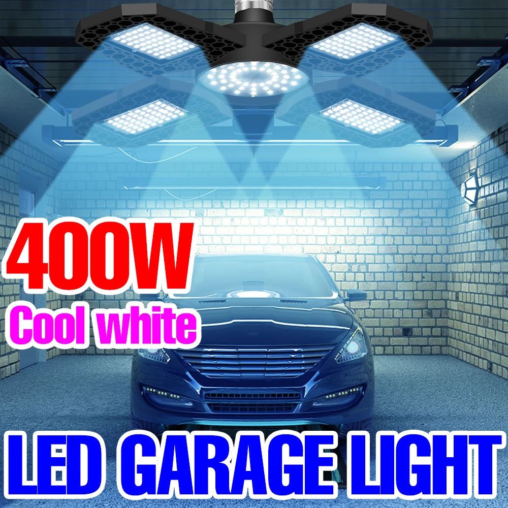 E27 LED Bulb 220V Chandelier E26 Deformable Garage Lamp High Bay Light 110V Barn Lights Bombillas 200W 300W 400W Warehouse Light - Home Fusion