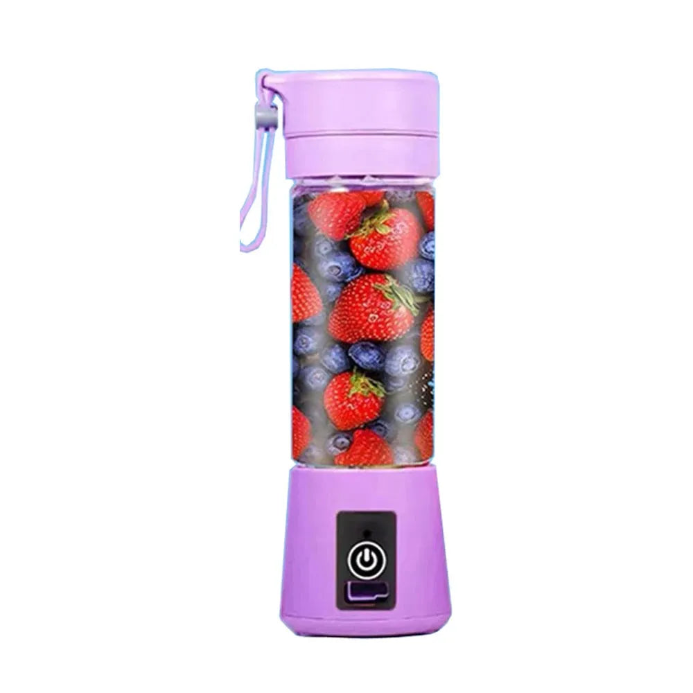USB rechargeable portable blender with 2-blade cutter for smoothies, juices and travel use