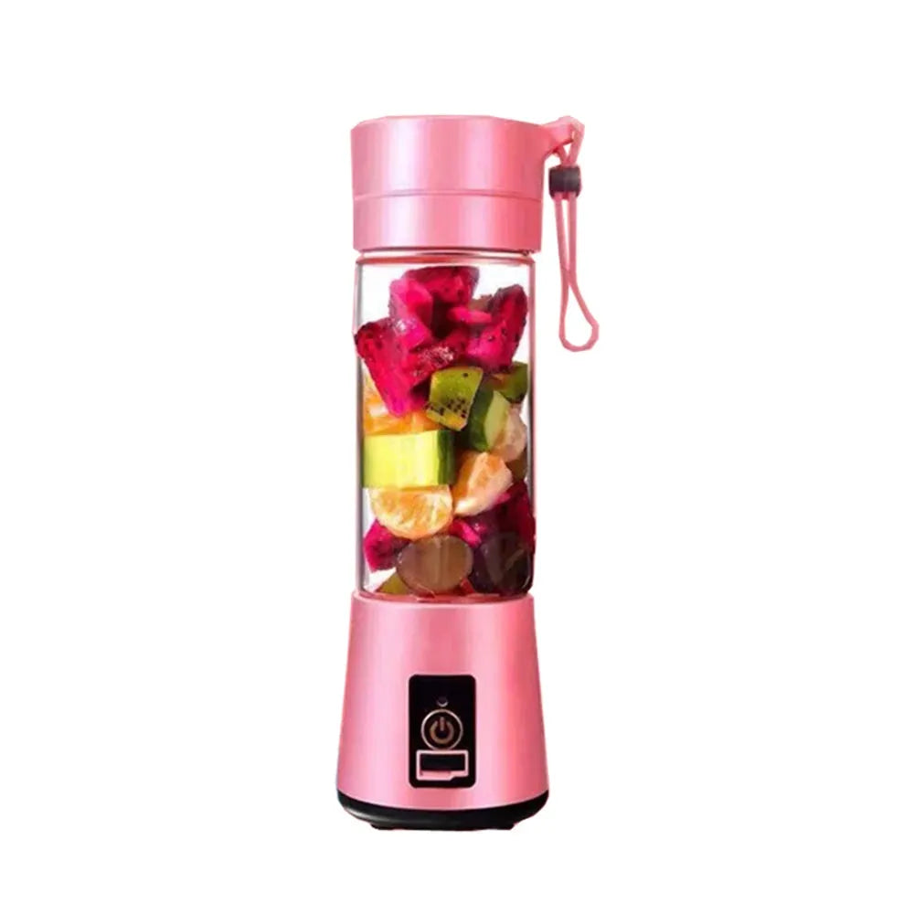 USB rechargeable portable blender with 2-blade cutter for smoothies, juices and travel use