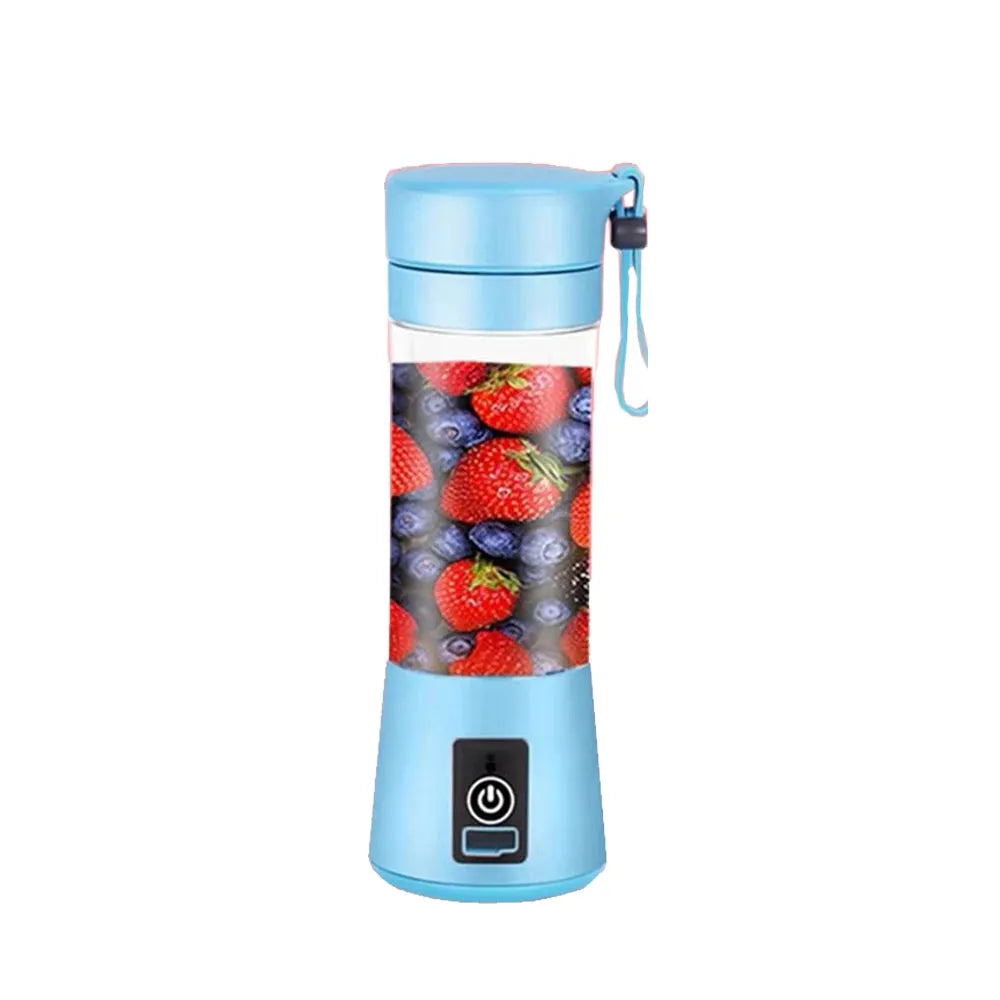USB rechargeable portable blender with 2-blade cutter for smoothies, juices and travel use
