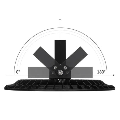 100-500W Ultraslim UFO LED High Bay Light 110V Garage Shop Lights IP65 Commercial Lighting USA Warehouse Led High Bay Lamp - Home Fusion