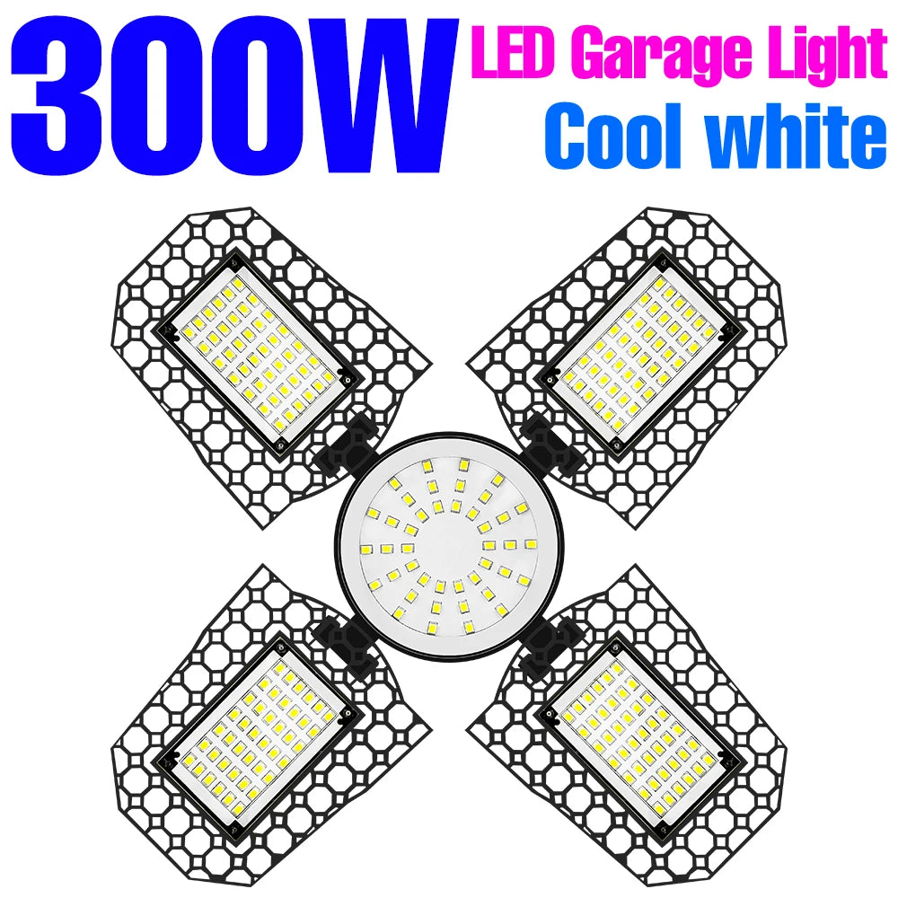 E27 LED Bulb 220V Chandelier E26 Deformable Garage Lamp High Bay Light 110V Barn Lights Bombillas 200W 300W 400W Warehouse Light - Home Fusion