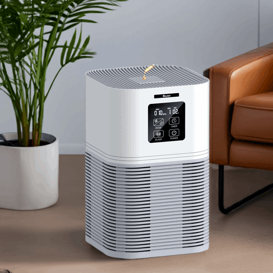 2 in 1 Air Purifier for Home Allergies Pets Hair Odor Eliminators, Aromatherapy diffuser and Auto Mode, Quiet Air Cleaner Home Fusion