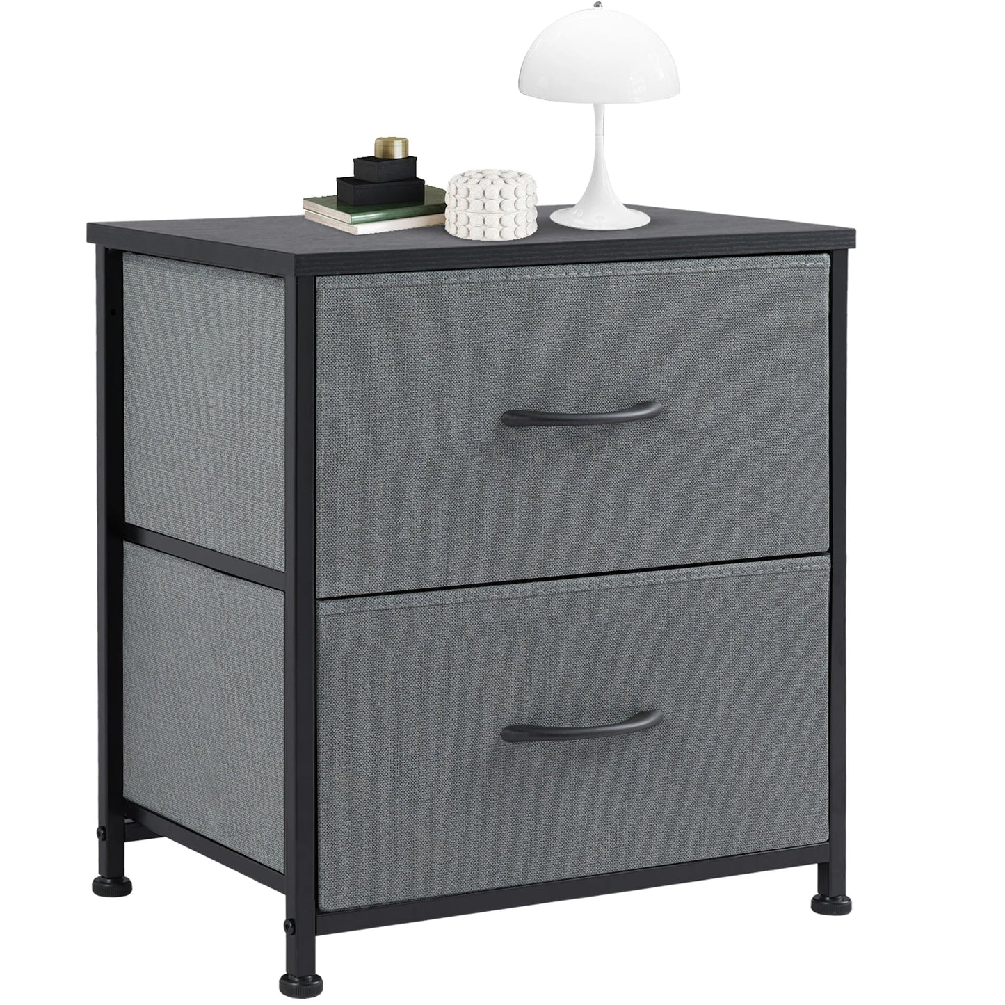 JHK Cabinet For Living Room With 2 Fabric Drawers Cabinet Tables With Storage Closet Chest Clothes Display Dresser Of Furniture - Home Fusion
