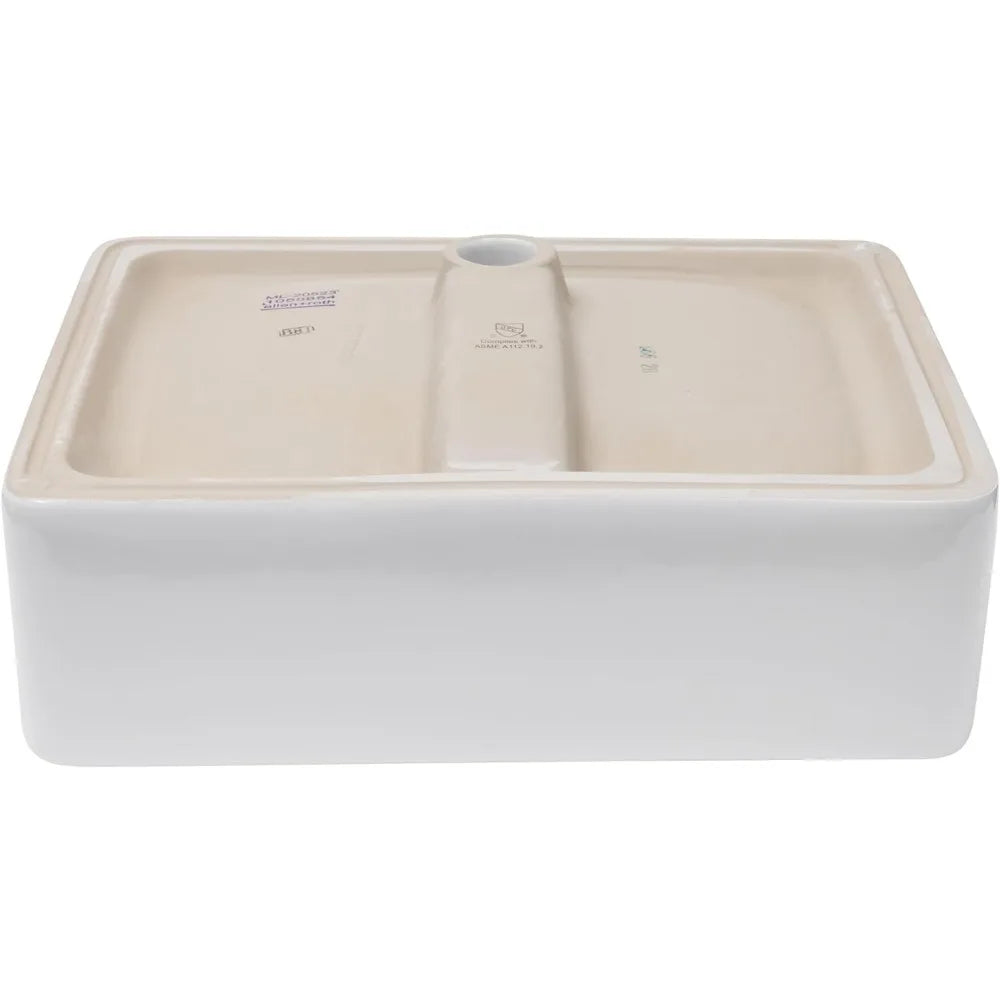 Rectangular Ceramic Countertop Vessel Sink, White Bathroom Sink, Ceramic Small Sink Bowl, Vanity Art Basin, 21 "x 16" x 6" - Home Fusion