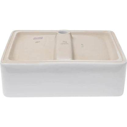 Rectangular Ceramic Countertop Vessel Sink, White Bathroom Sink, Ceramic Small Sink Bowl, Vanity Art Basin, 21 "x 16" x 6" - Home Fusion