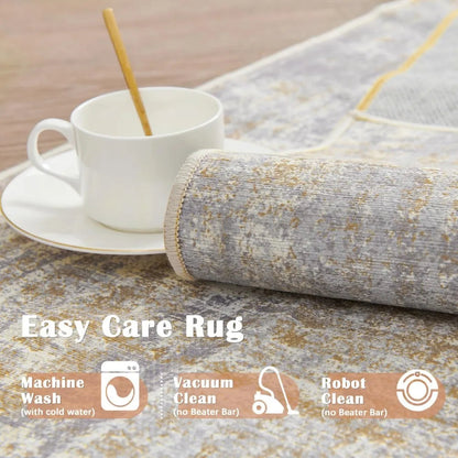 Area Rug 6x9 Abstract Sketch Distressed Taupe Home Fusion Area Rug 6x9 Abstract Sketch Distressed Taupe 076823-f9.myshopify.com