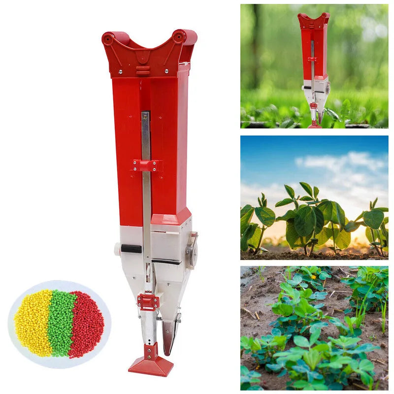 Manual Double Cylinder Spreader Seed Fertilizer Corn Planting Machine Fertilizer Applicator Handheld Seeder Garden Accsesories - Home Fusion