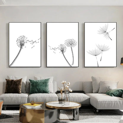Dandelion Bathroom Black and White Floral Posters Prints Neutral Wall Art Botanical Canvas Painting Living Home Bedroom Decor Home Fusion Dandelion Bathroom Black and White Floral Posters Prints Neutral Wall Art Botanical Canvas Painting Living Home Bedroom Decor 076823-f9.myshopify.com