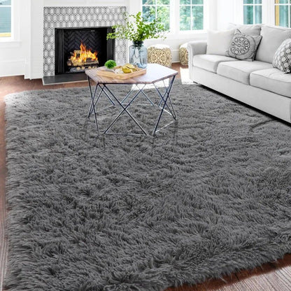 44368938598571|44368939385003|44368940105899|44368941056171 Grass Green Area Rug for Bedroom,4'X6',Fluffy Shag for Living Room,Furry Carpet for Kids Room,Shaggy Throw Rug for Nursery 076823-f9.myshopify.com