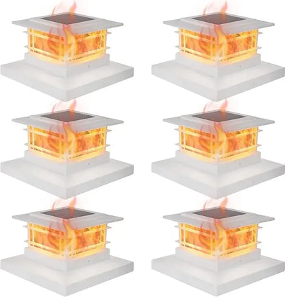 44518909903019 8 Pack Solar Flame Post Lights Outdoor, High Brightness Flickering Flame SMD LED Lighting Decor, Fit 4x4, 5x5 or 6x6Wooden Posts 076823-f9.myshopify.com