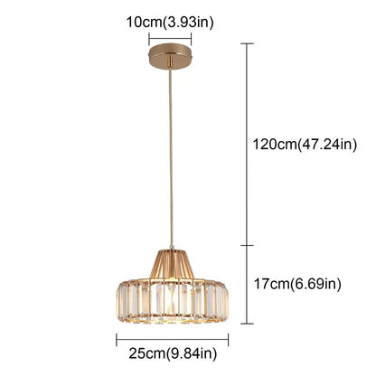 Creative Crystal Led Chandelier Light Indoor Plafon Lustre Pendant Ceiling Lamp In The Kitchen Home Decor Hanging Lamp Luminaire - Home Fusion