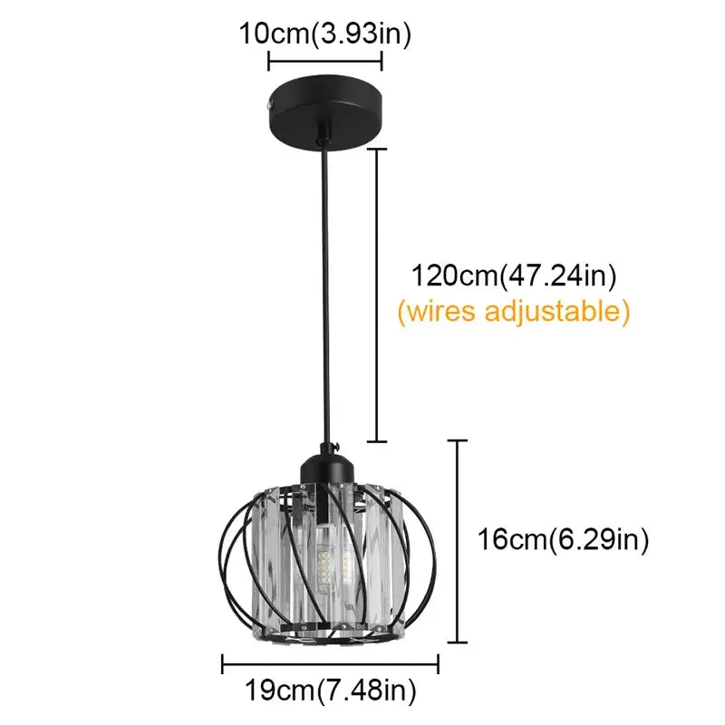 Creative Crystal Led Chandelier Light Indoor Plafon Lustre Pendant Ceiling Lamp In The Kitchen Home Decor Hanging Lamp Luminaire - Home Fusion