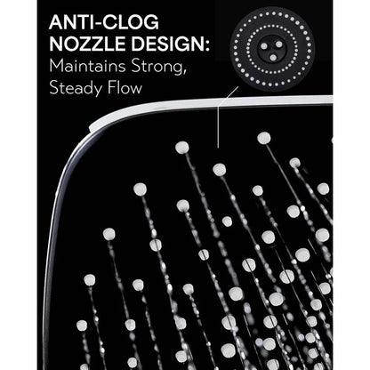 Rain Shower Head,12 Inch Large Rainfall Showerhead,,Adjustable High Pressure Waterfall Rain Fall Showerheads - Home Fusion