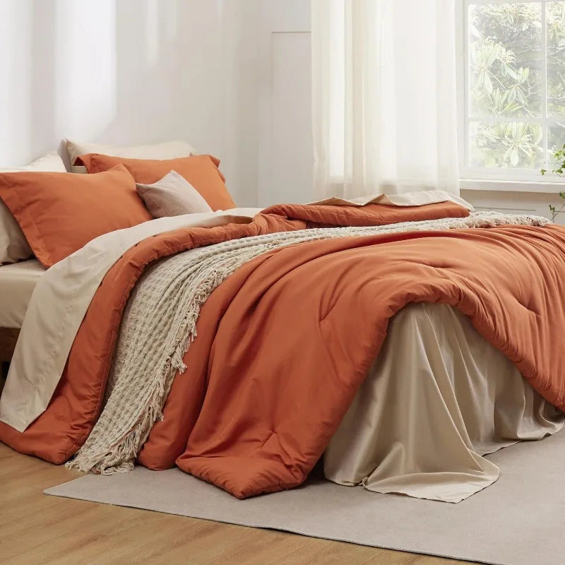 Queen Comforter Set for Queen Size Bed with Sheets. - Home Fusion