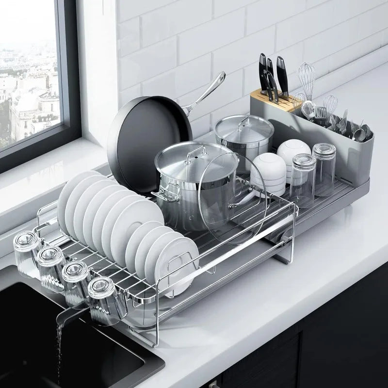 Multifunctional Dish Rack for Kitchen - Home Fusion