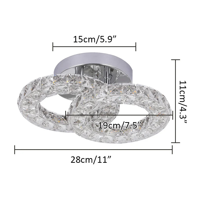 Sparkling Crystal LED Pendant Light for Home and Office. - Home Fusion