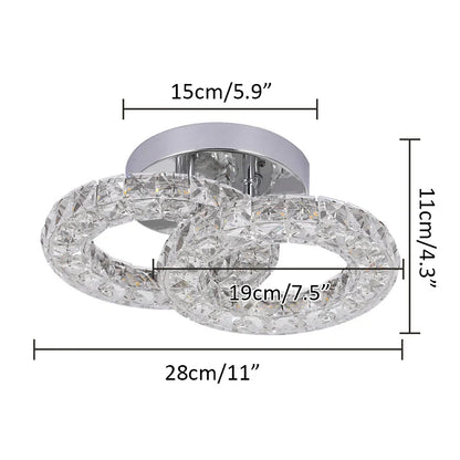 Sparkling Crystal LED Pendant Light for Home and Office. - Home Fusion