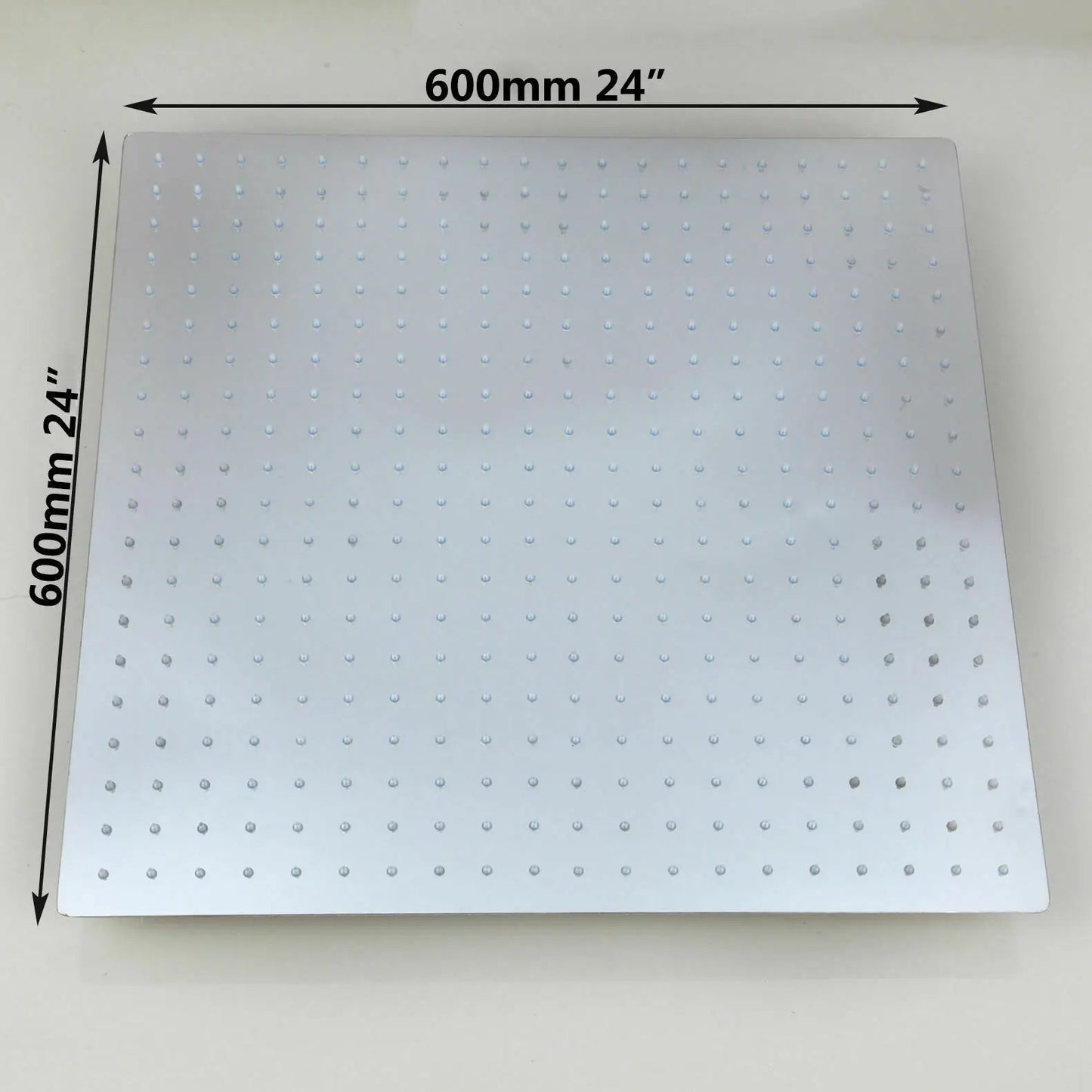 KEMAIDI Huge LED Shower Head Square Ultra-thin 24 inch High Pressure Rainfall Shower Head Stainless Steel Water Saving Shower - Home Fusion
