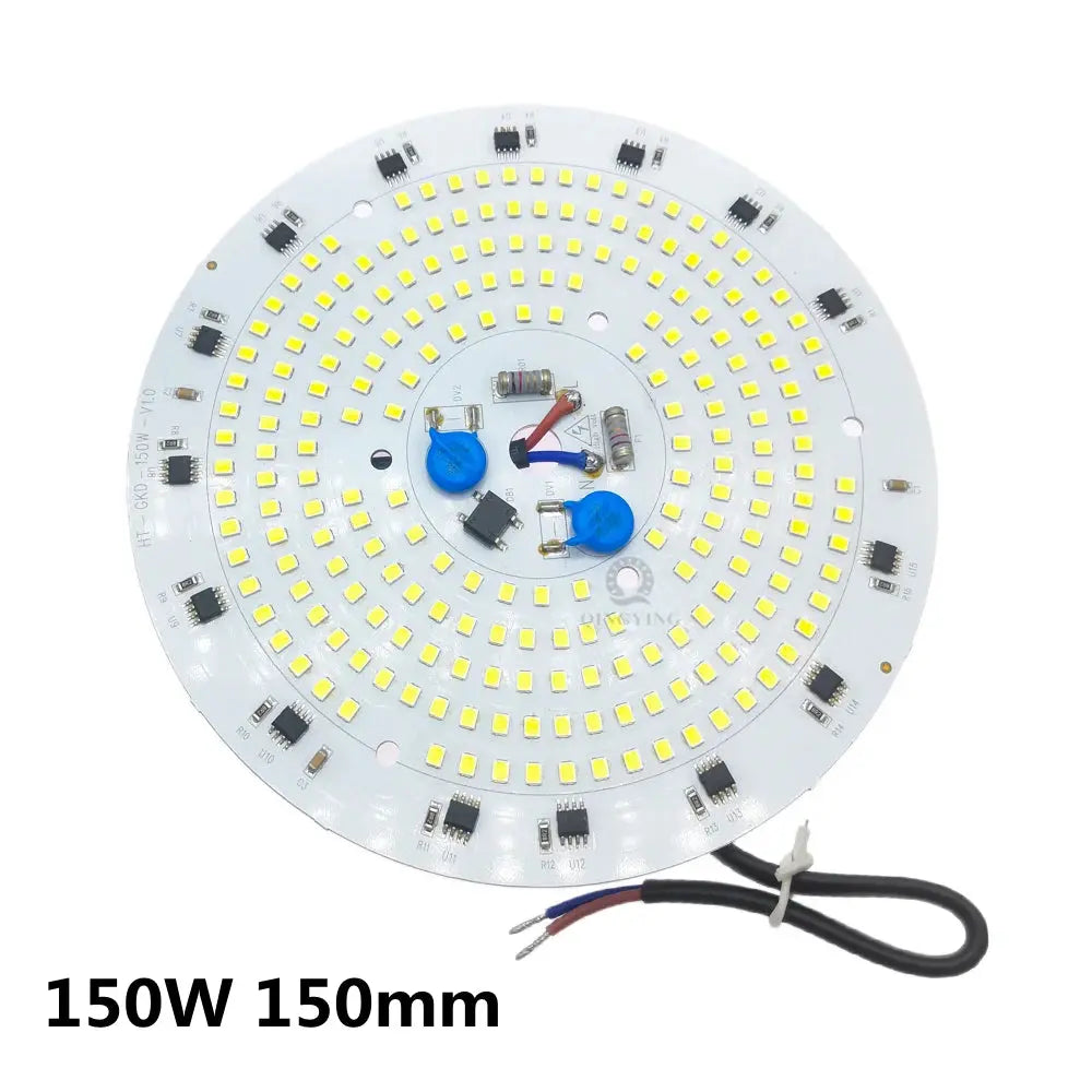 Super Bright AC220V High Bay Lamp Panel 80W 100W 150W 200W SMD2835 Full Power For Factory Garage Warehouse Industrial Lighting - Home Fusion