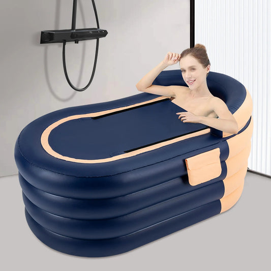 large Portable Bathtub Folding Bath Bucket Tub Baby Swimming Pool Family Bathroom Spa Tub Home Fusion