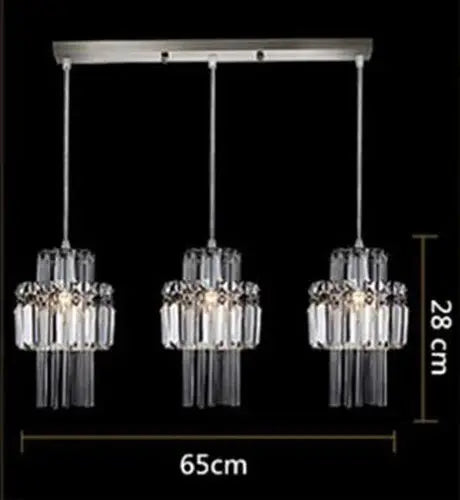 Creative Crystal Led Chandelier Light Indoor Plafon Lustre Pendant Ceiling Lamp In The Kitchen Home Decor Hanging Lamp Luminaire - Home Fusion