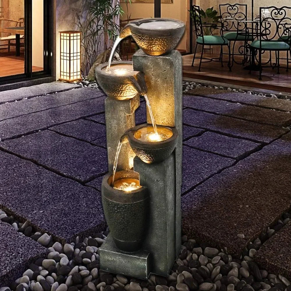 4-story outdoor garden fountain decoration, garden resin fountain, floor terrace, deck, porch, backyard, and home art decoration Home Fusion 4-story outdoor garden fountain decoration, garden resin fountain, floor terrace, deck, porch, backyard, and home art decoration 076823-f9.myshopify.com
