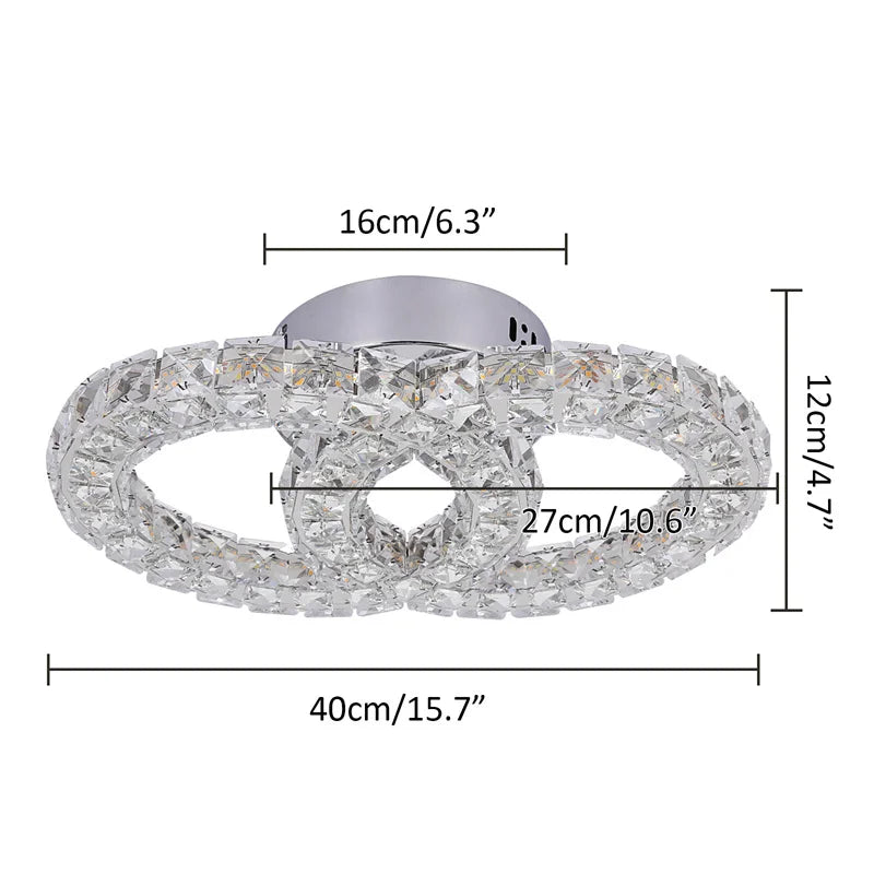 Sparkling Crystal LED Pendant Light for Home and Office. - Home Fusion