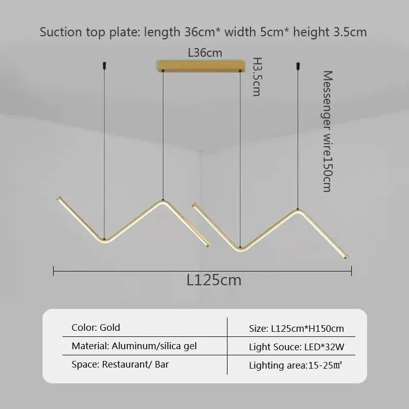 Modern LED Pendant Light Minimalist Chandelier For Dinning Room Kitchen Bar Restaurant Home Decor Led Lighting Remote Control - Home Fusion