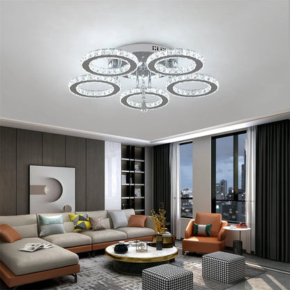 Modern Crystal Chandelier with App Dimmable Ceiling Light Fixture. Modern Crystal Chandelier with App Dimmable Ceiling Light Fixture. 076823-f9.myshopify.com
