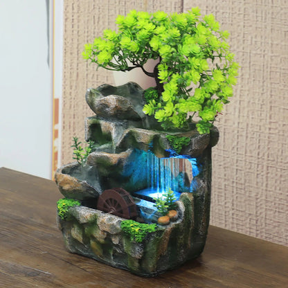 Indoor Room Fountain Waterfall Decor Desktop Fountain. - Home Fusion