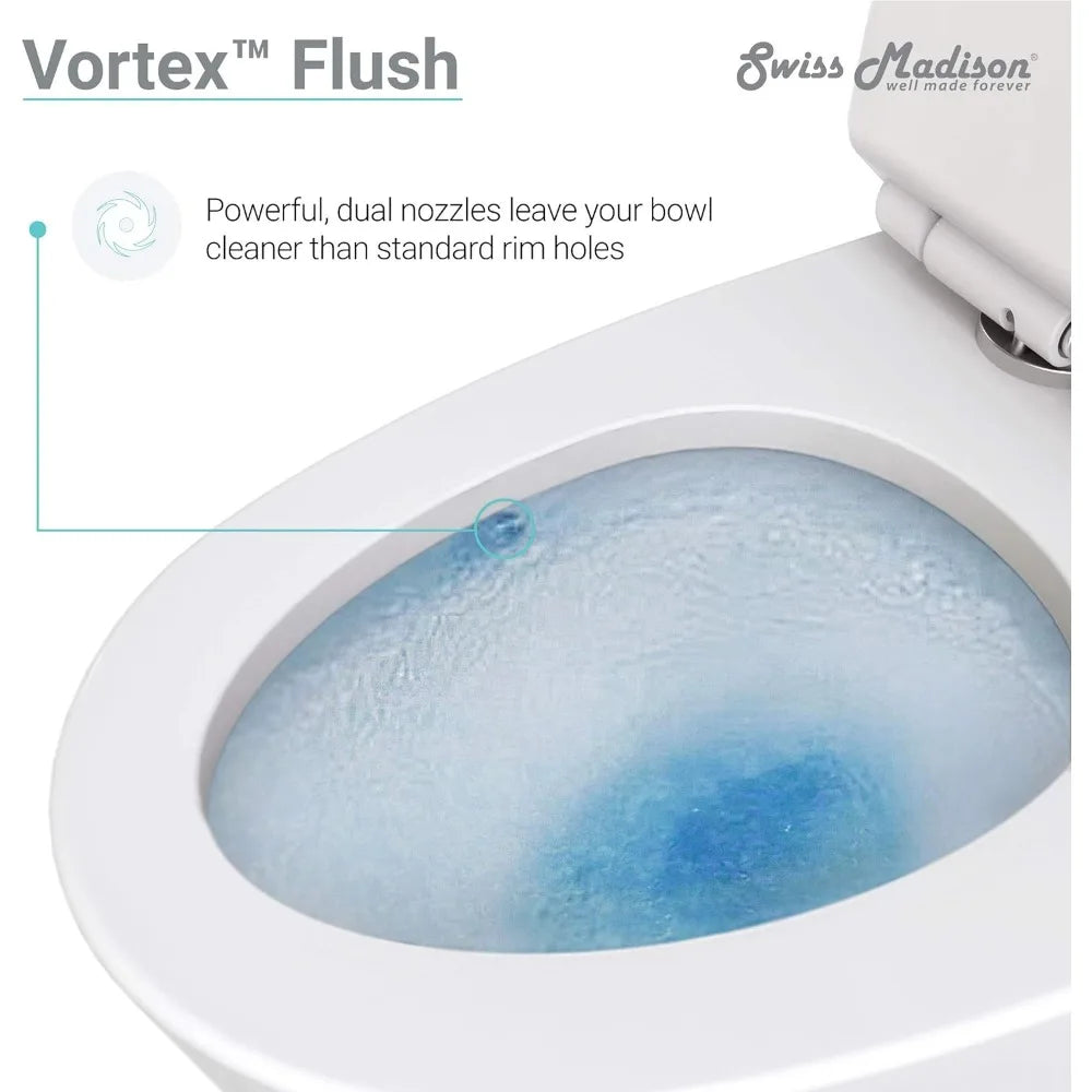 Toilets Glossy White Bathroom Items One Piece Toilet Folding Cleaning Parts Fixture Home Improvement - Home Fusion